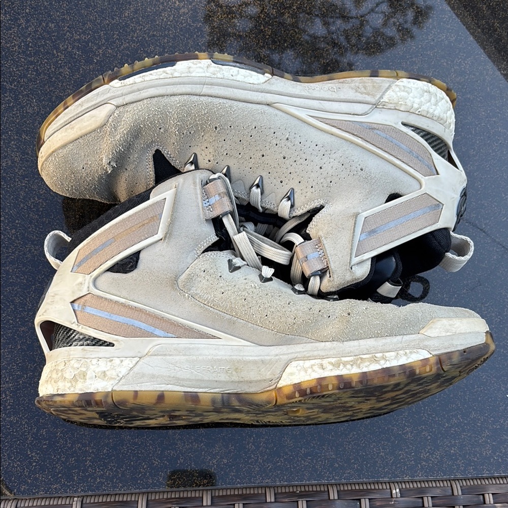 Adidas Men's Gray High-Top Sneakers